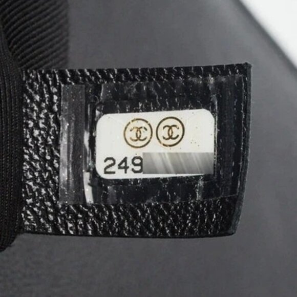 Chanel Black Tweed Quilted Lambskin Leather Medium Flap Bag - Picture 10 of 10